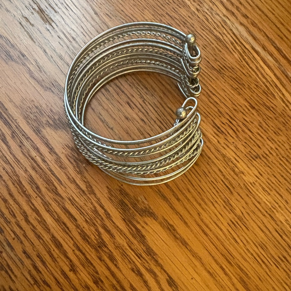 Elegant Silver Bangle Bracelet